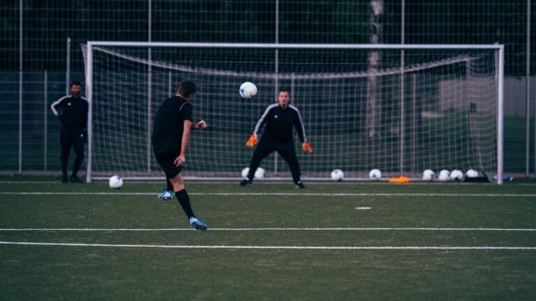 Jugadores de Fútbol Entrenando